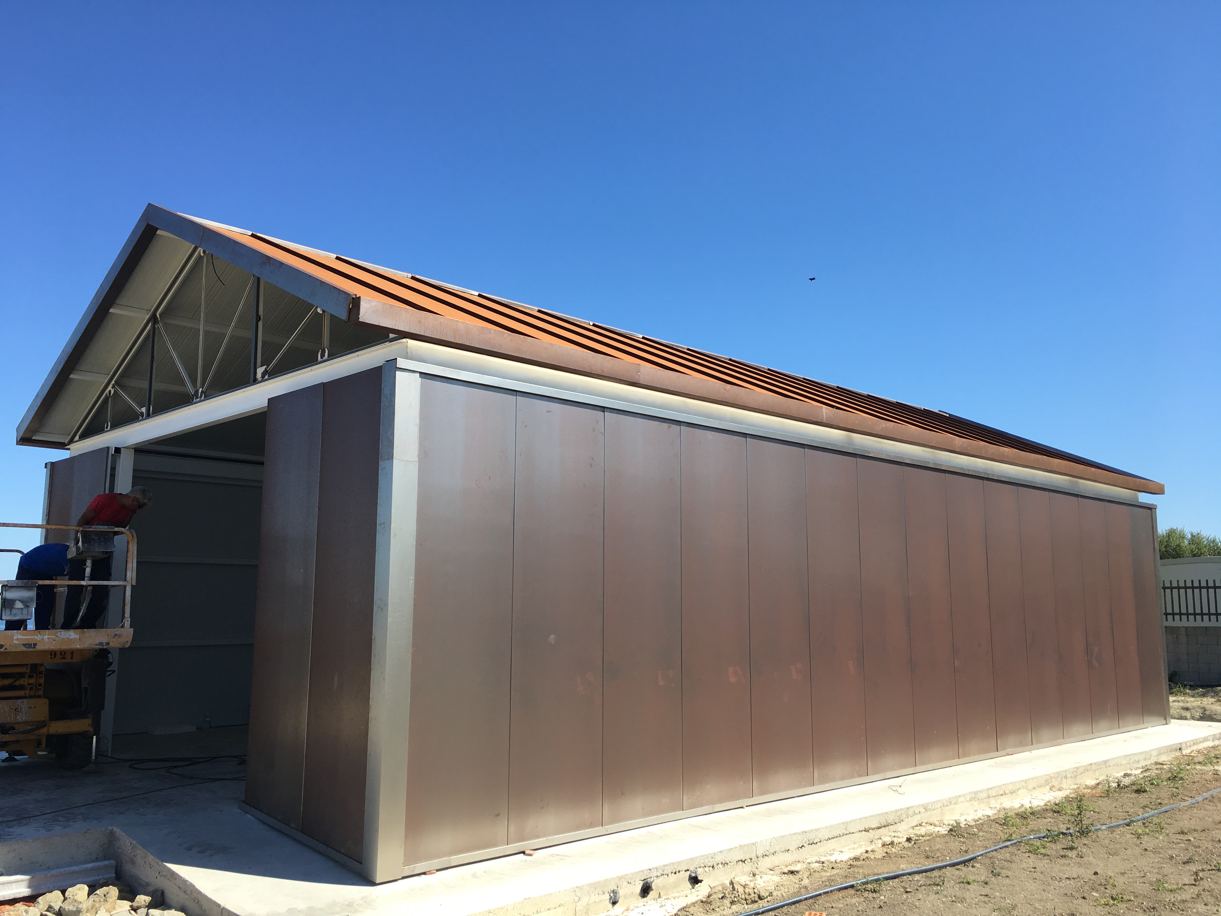 Fachada acero corten em malaga