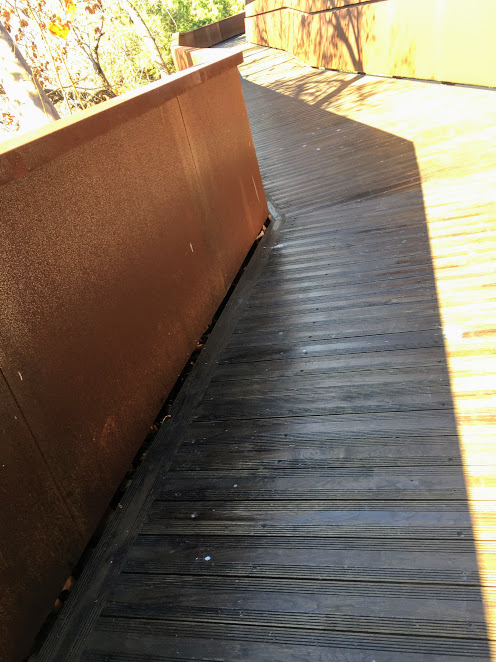 Barandilla de acero corten en Malaga